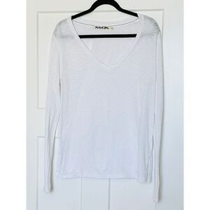 Michael Stars White Long Sleeve Tee